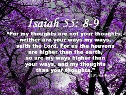 my thoughts are not your thoughts sermon catholic